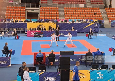 III Европейские игры: Азербайджанская каратистка обеспечила себе медаль, победив соперницу из Армении