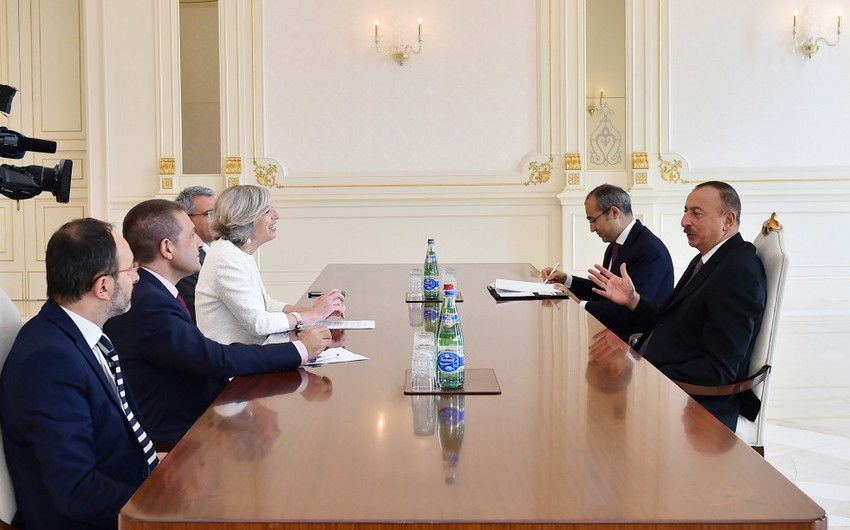 Президент Ильхам Алиев принял министра образования Италии