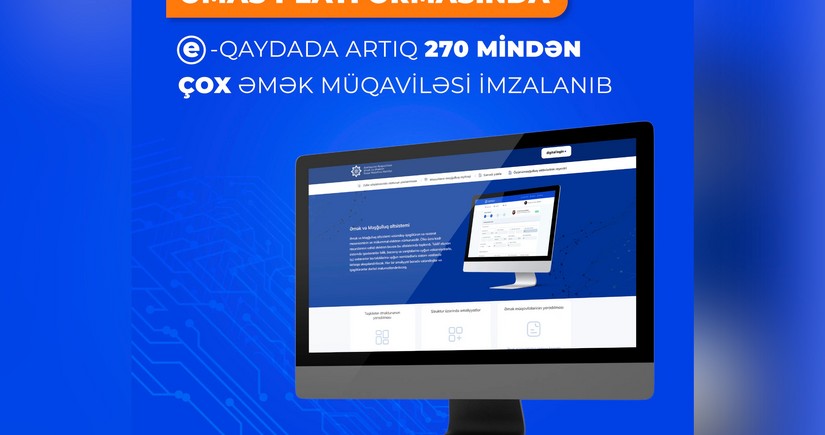 ƏMAS platformasında e-qaydada artıq 270 mindən çox əmək müqaviləsi imzalanıb