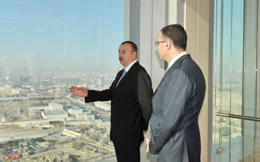 Azerbaijan President attended the opening of State Oil Fund's new headquarter office