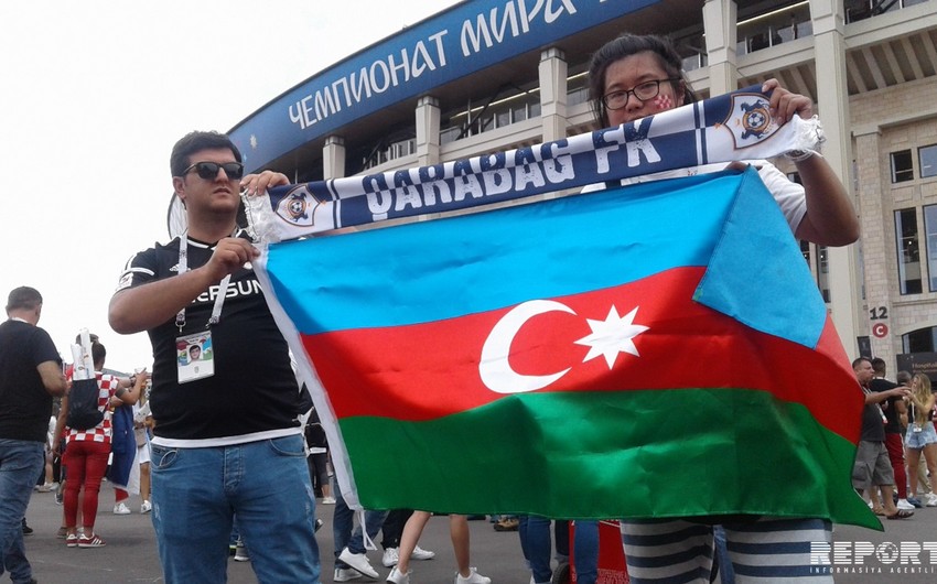 Болельщики Карабаха - на матче Франция-Хорватия - ФОТОРЕПОРТАЖ