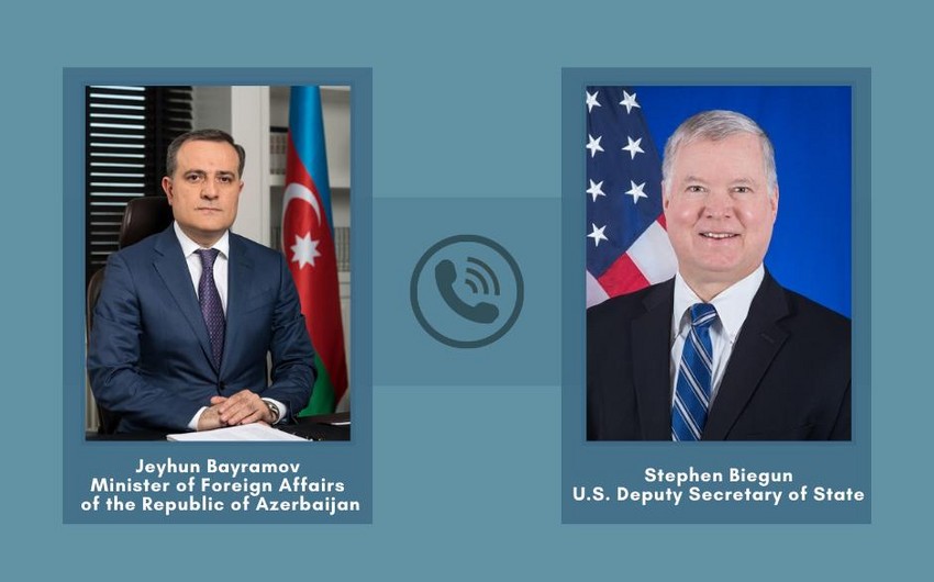 Джейхун Байрамов провел телефонный разговор с заместителем госсекретаря США
