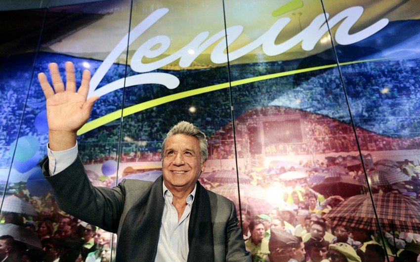 Ekvadorda keçirilmiş prezident seçkilərinin nəticələrinə görə Lenin Moreno lider olub