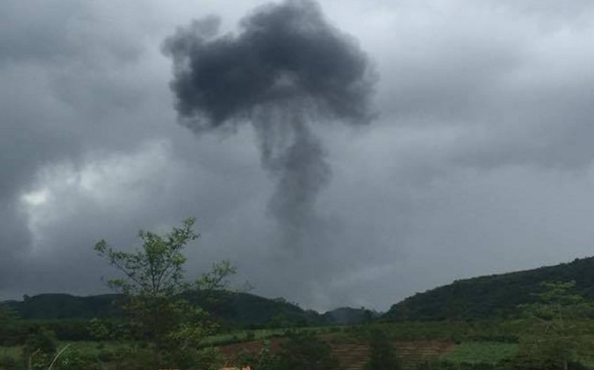 На севере Вьетнама разбился военный самолет