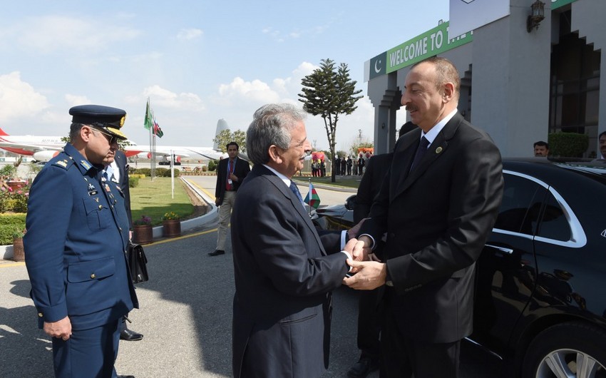 Завершился визит президента Азербайджана Ильхама Алиева в Пакистан
