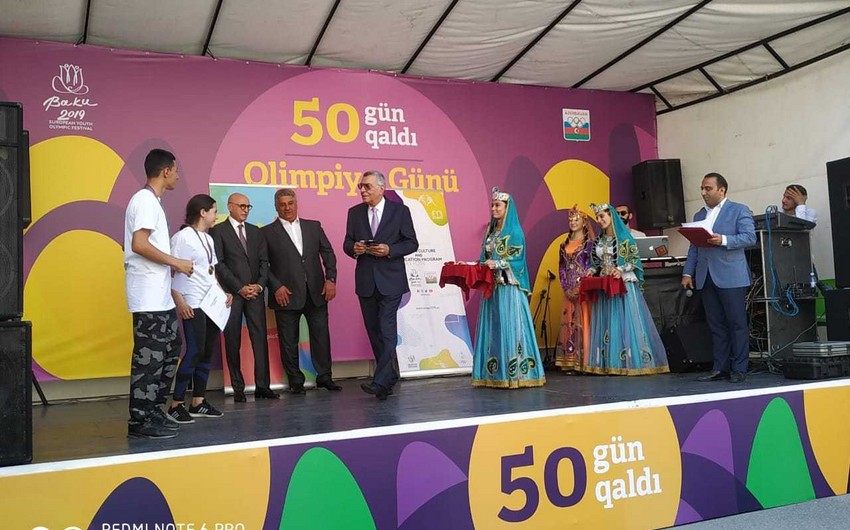 XV Avropa Gənclər Yay Olimpiya Festivalı ilə əlaqədar tədbir keçirilib