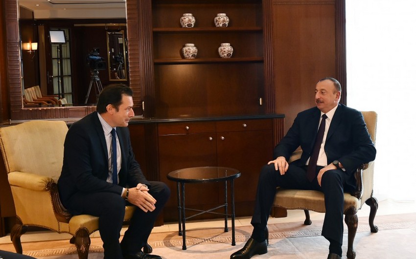 Президент Ильхам Алиев встретился в Берлине с исполнительным вице-президентом компании Airbus Group