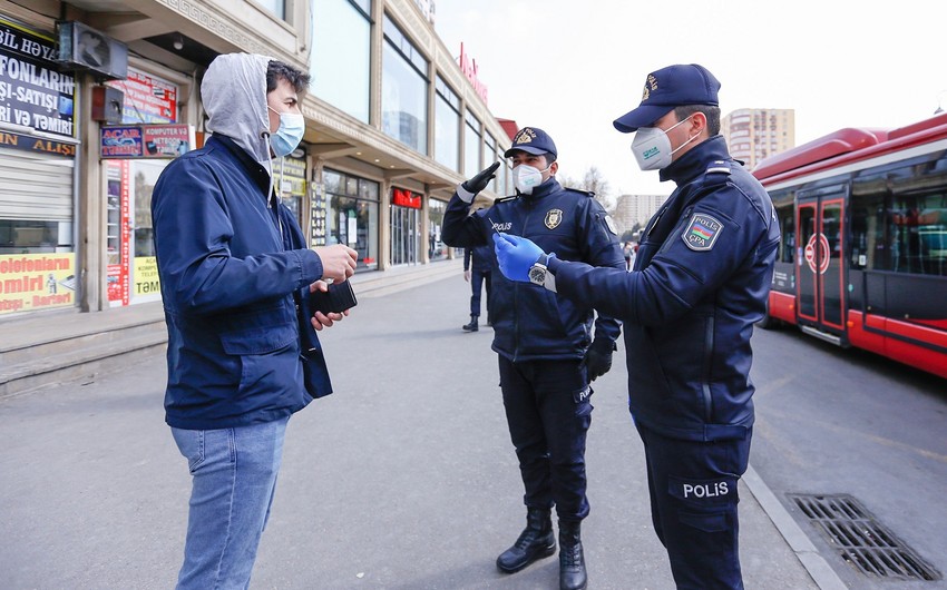 В Баку штрафуют нарушителей карантина