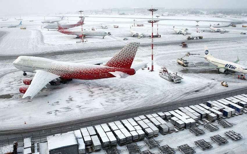 Baku-Moscow flight postponed due to snowy weather