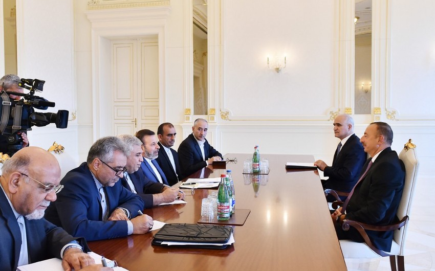 President Ilham Aliyev received delegation led by Iranian Minister of Information and Communications Technology
