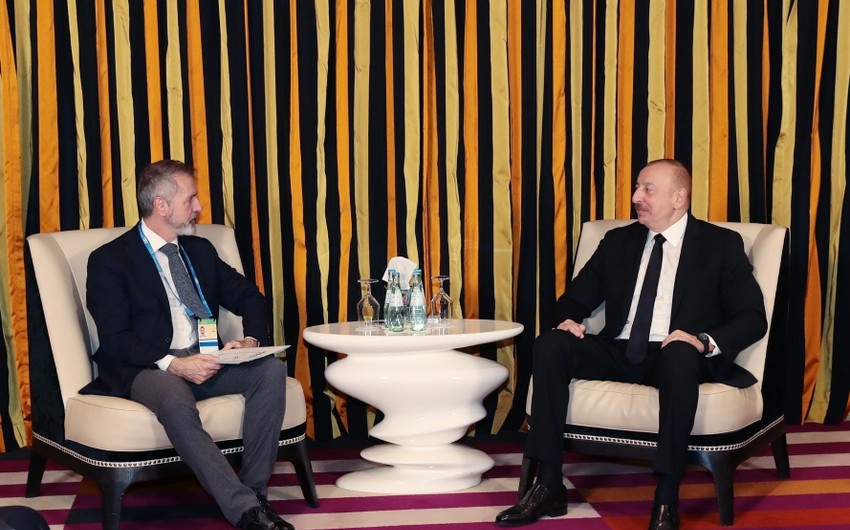 В Мюнхене состоялась встреча президента Азербайджана с главой компании Indra