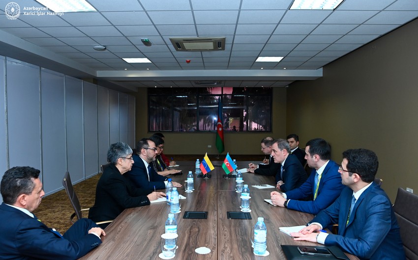 Azerbaijani FM holds talks with Venezuelan counterpart 