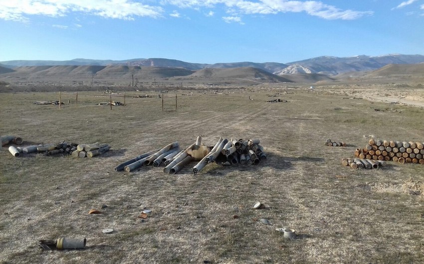 В Хызы обнаружено 193 единицы невзорвавшихся боеприпасов