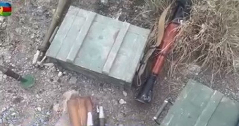 Ermənilər Ağdamın Qalayçılar kəndi yaxınlığındakı mövqelərində silah-sursatı ataraq qaçıblar