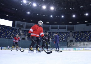 В Азербайджане прошла открытая тренировка новой хоккейной команды