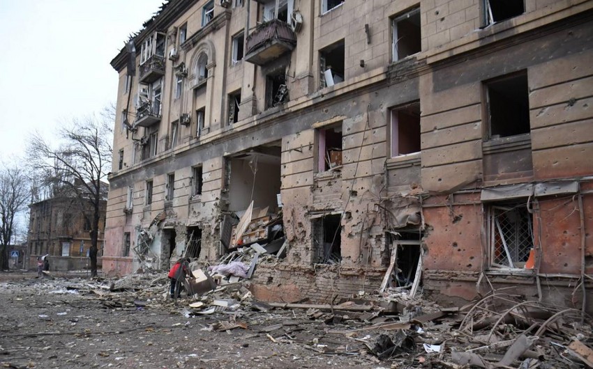 Ukraynada Mariupolun blokadası zamanı 1 300-ə yaxın dinc sakin həlak olub