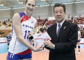 Azerbaijani volleyball player grabs two awards in Japanese championship