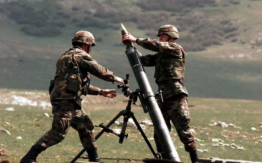 Армяне стреляли по позициям ВС Азербайджана из крупнокалиберных пулеметов