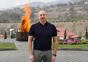 President Ilham Aliyev: 'We will live forever in native Karabakh, native Zangazur'