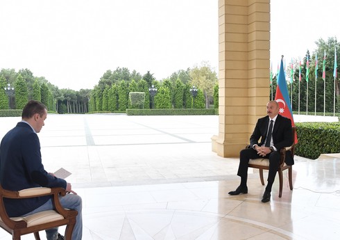 Интервью президента Ильхама Алиева российскому 
