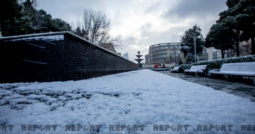 Low temperature, snow expected in Baku