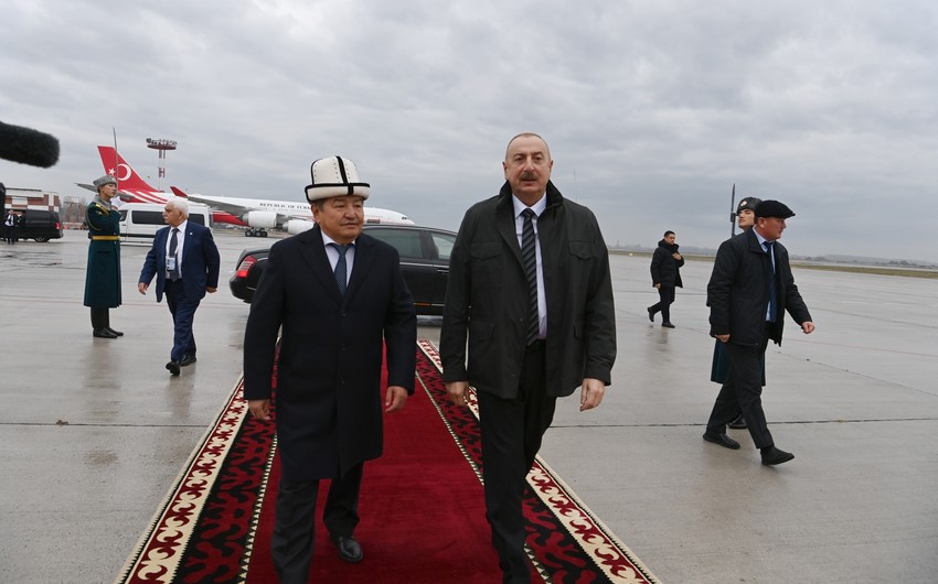 President Ilham Aliyev concludes visit to Kyrgyzstan