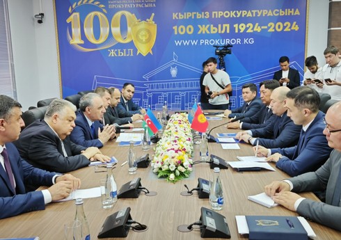 Кямран Алиев обсудил вопросы сотрудничества с генпрокурорами Турции и Кыргызстана в Бишкеке