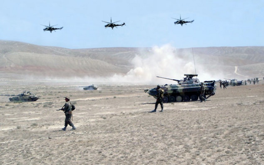 ​Азербайджанская армия начала широкомасштабные военные учения с участием 65 тыс. военных