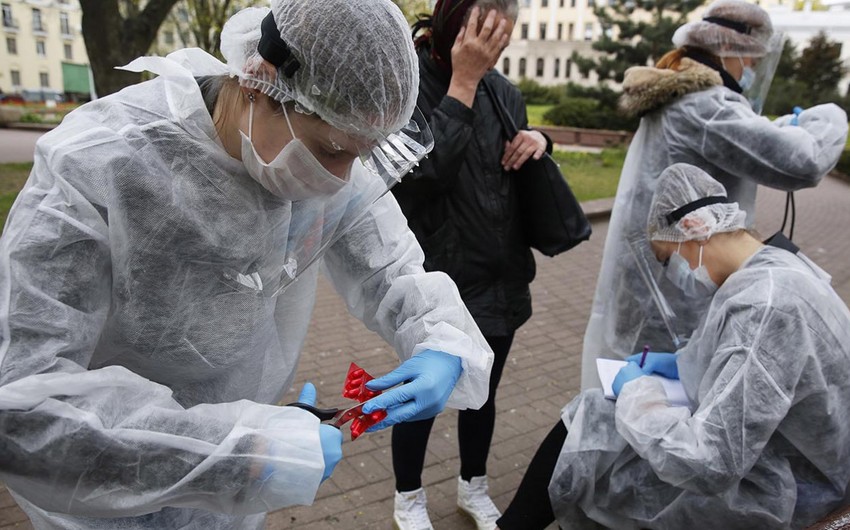 Belarusda koronavirusa yoluxanların sayı 67 mini ötdü