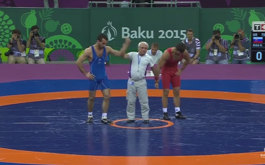 3 Azerbaijani Greco- Roman wrestlers pass to the final in Baku-2015 - UPDATED