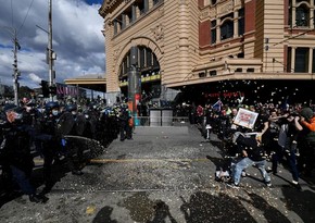 Protests against lockdown in Australia