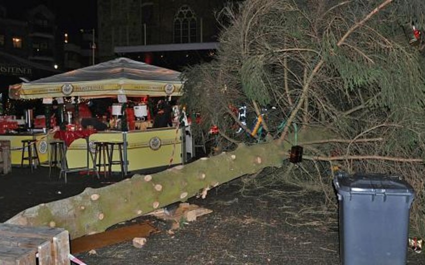 Пять человек пострадали при падении рождественской ели в немецком Эшвайлере