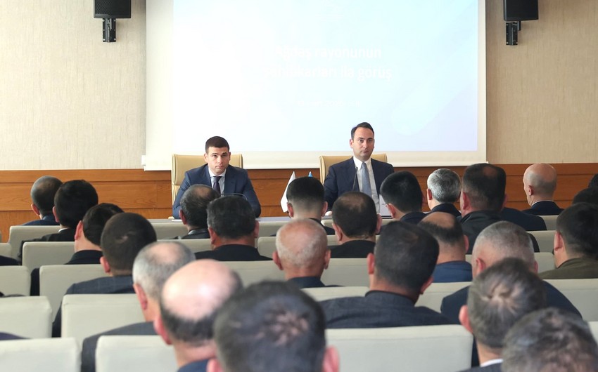 KOBİA Ağdaş sahibkarları ilə biznesin inkişaf etdirilməsini müzakirə edib