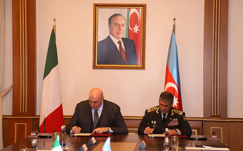 Azerbaijan and Italy ink document on military training 