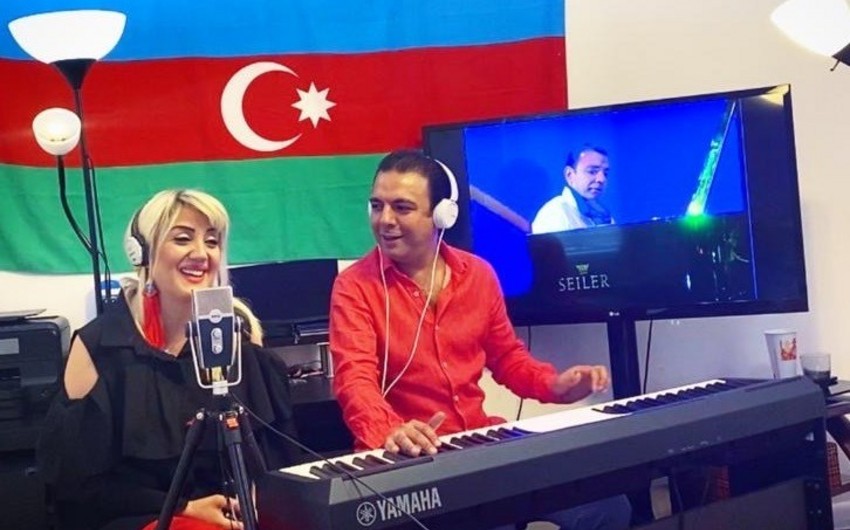 Эмиль Афрасиаб и Лейла Бабаева выступили с виртуальной концертной программой