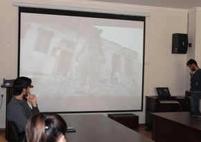 Employee of Report Information Agency held training at the University of Languages - PHOTO