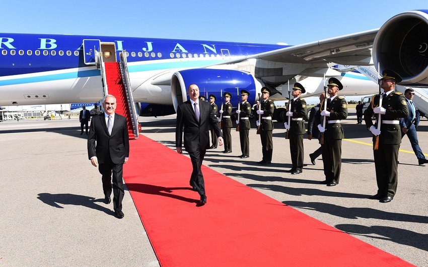 Президент Ильхам Алиев отправился в Нахчыван