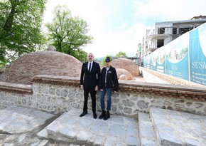 Мехрибан Алиева поделилась кадрами с открытия бани Ширинсу в Шуше