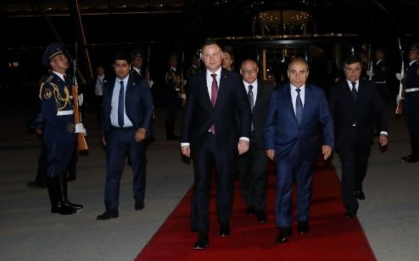 Завершился официальный визит Президента Польши Анджея Дуды в Азербайджан