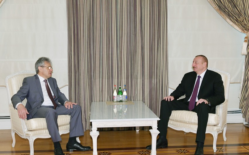 Президент Ильхам Алиев принял президента Российской академии наук