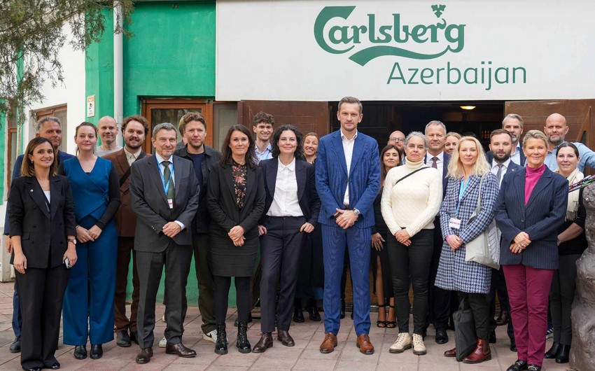 Danimarka rəsmiləri Carlsberg Azerbaijan zavoduna səfər ediblər