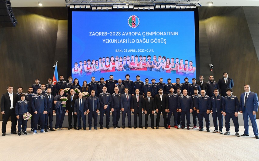 Mikayil Jabbarov conveys congratulations of President Ilham Aliyev to wrestlers