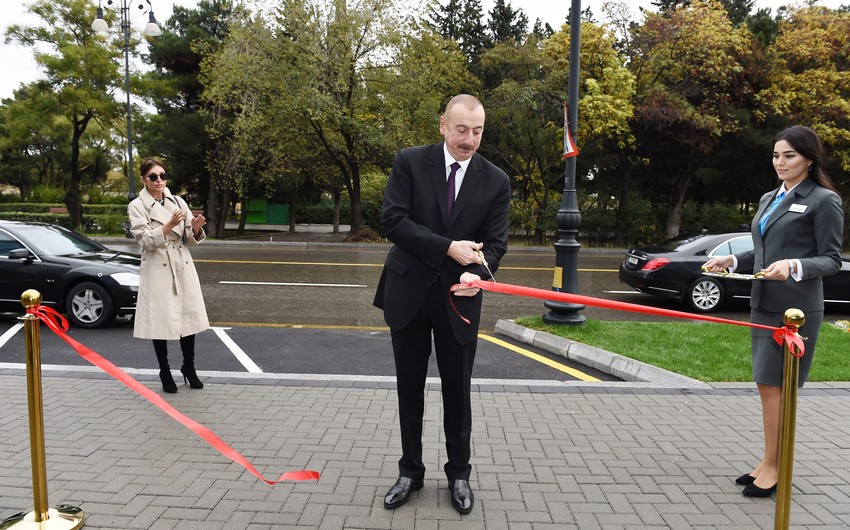 Президент Ильхам Алиев принял участие в открытии административного здания Центра развития электронного правительства в Баку