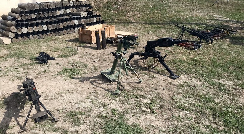 Military Equipment Weapons And Ammunition Seized In Azerbaijans