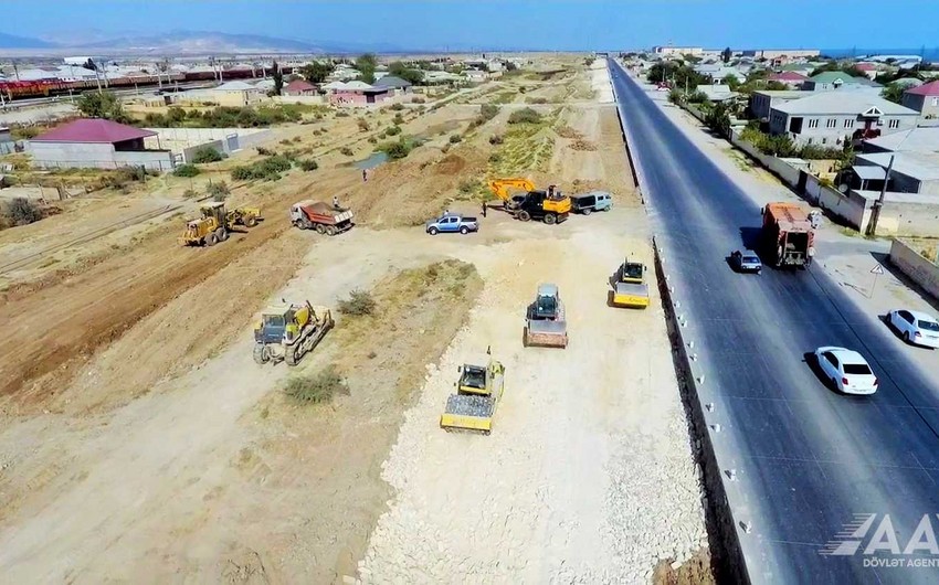 Tağıyev qəsəbəsi - Sumqayıt avtomobil yolu genişləndirilir