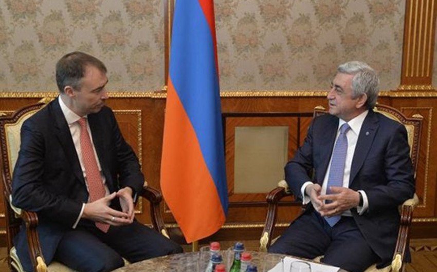 Avropa İttifaqının xüsusi nümayəndəsi Ermənistan prezidenti ilə Dağlıq Qarabağ münaqişəsindən danışıb