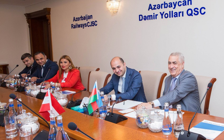 В ЗАО Азербайджанские железные дороги прошла встреча с австрийской делегацией