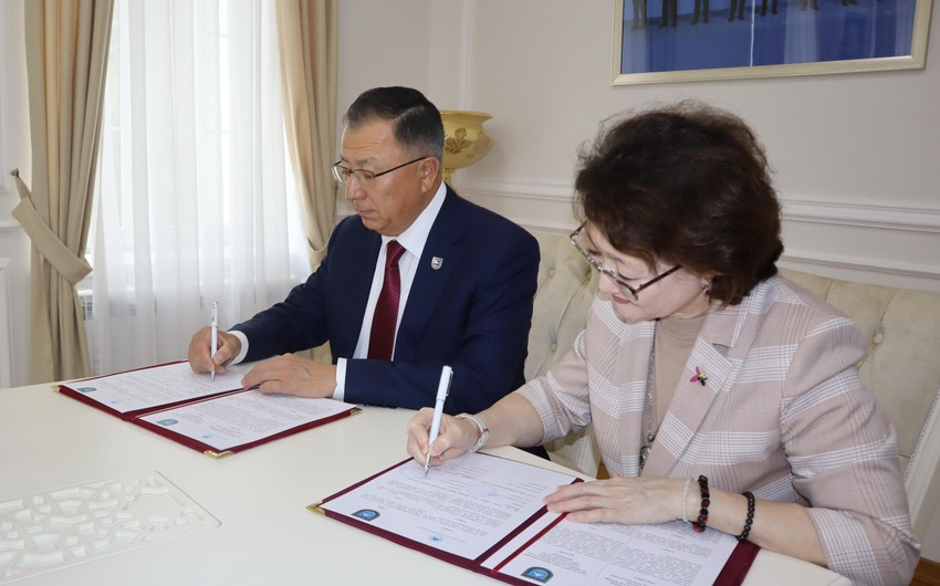 Turkic Culture and Heritage Foundation and Kazakh National University ink memo 