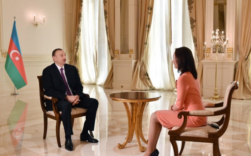​Президент Азербайджана дал интервью телеканалу Россия-24