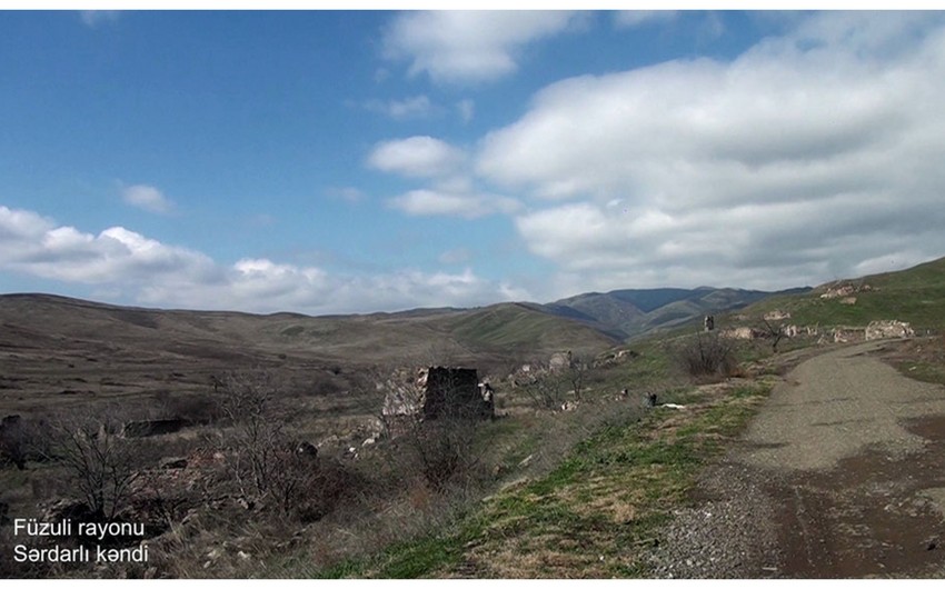 Разрушенное армянами село в Физулинском районе 